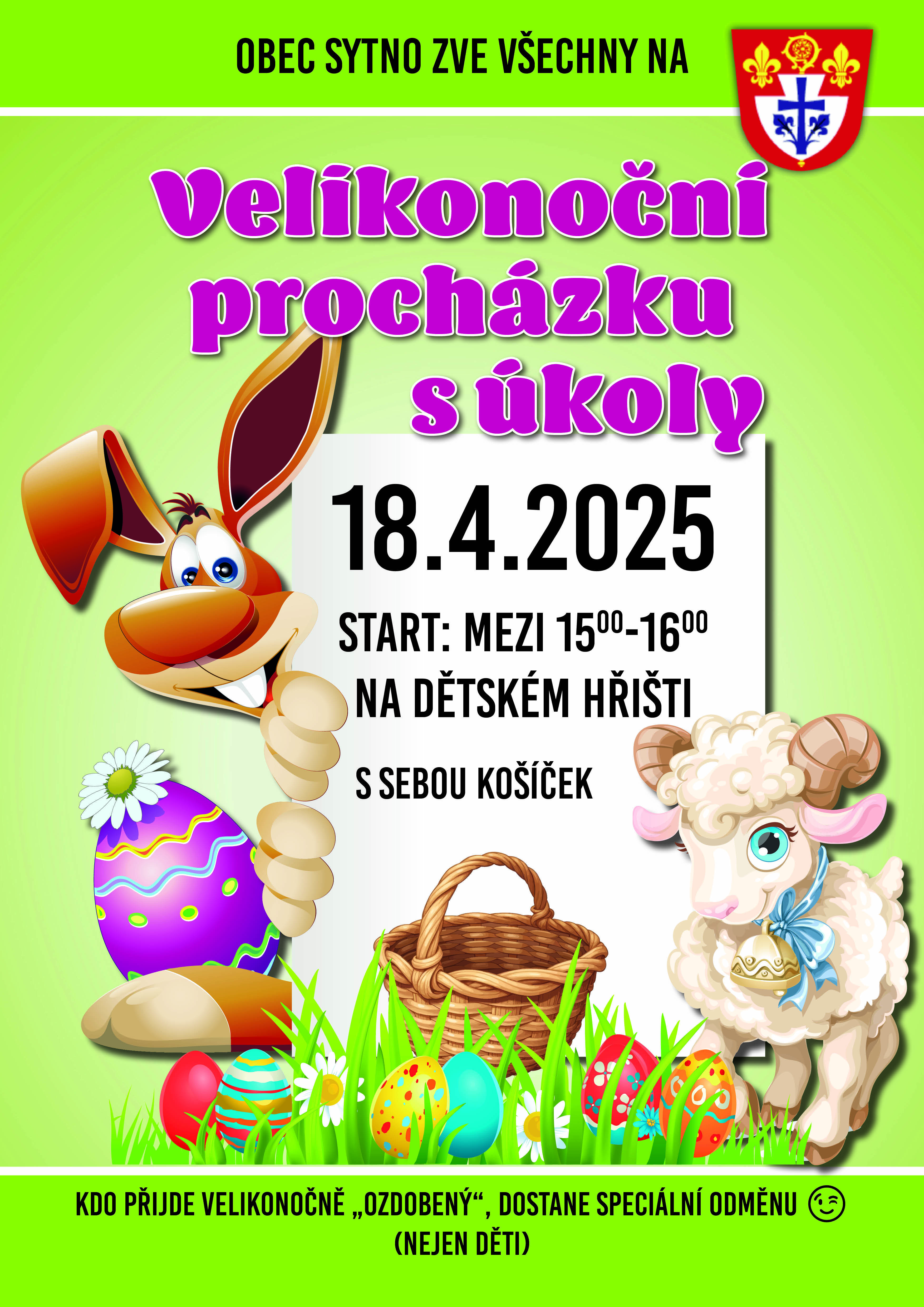 POZVÁNKA na Velikonoční procházku s úkoly